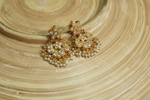 Kundan Earring (1-1690)(PREORDER)