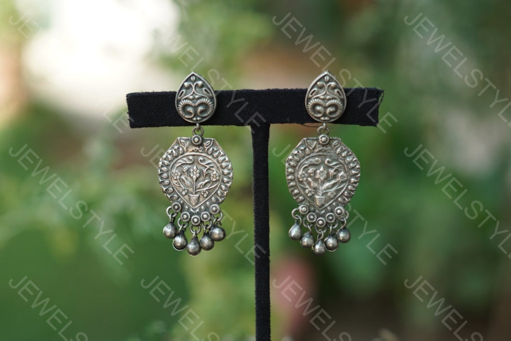 Oxidised earring (1-1056)(ON SALE) - JEWELSTYLE