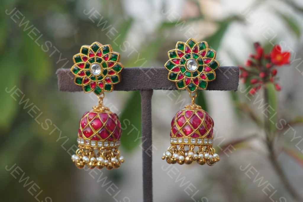 Kundan Jhumki (1-1486)(R) - JEWELSTYLE