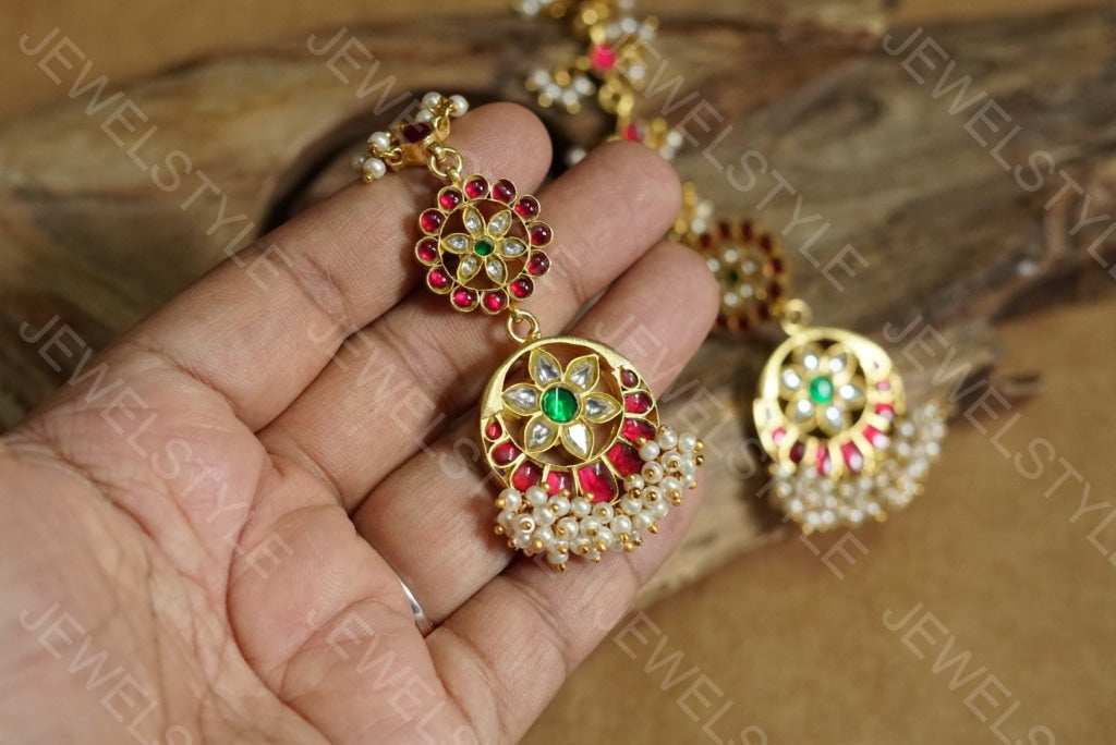 Kundan earrings(Preorder) 1-601 - JEWELSTYLE