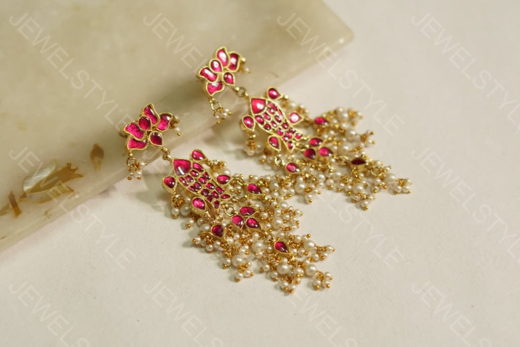 Kundan earrings(Preorder) 1-1098 - JEWELSTYLE