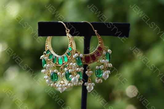 Reversible Kundan Bali (Preorder) 1-855 - JEWELSTYLE