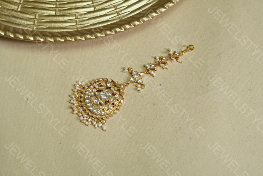 Big Kundan Maangtika (5-689)(PREORDER)