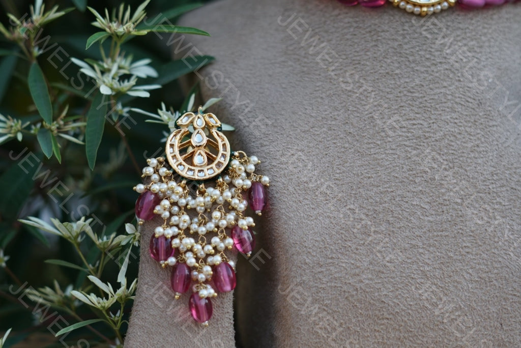 Kundan choker set (4-2846) - JEWELSTYLE