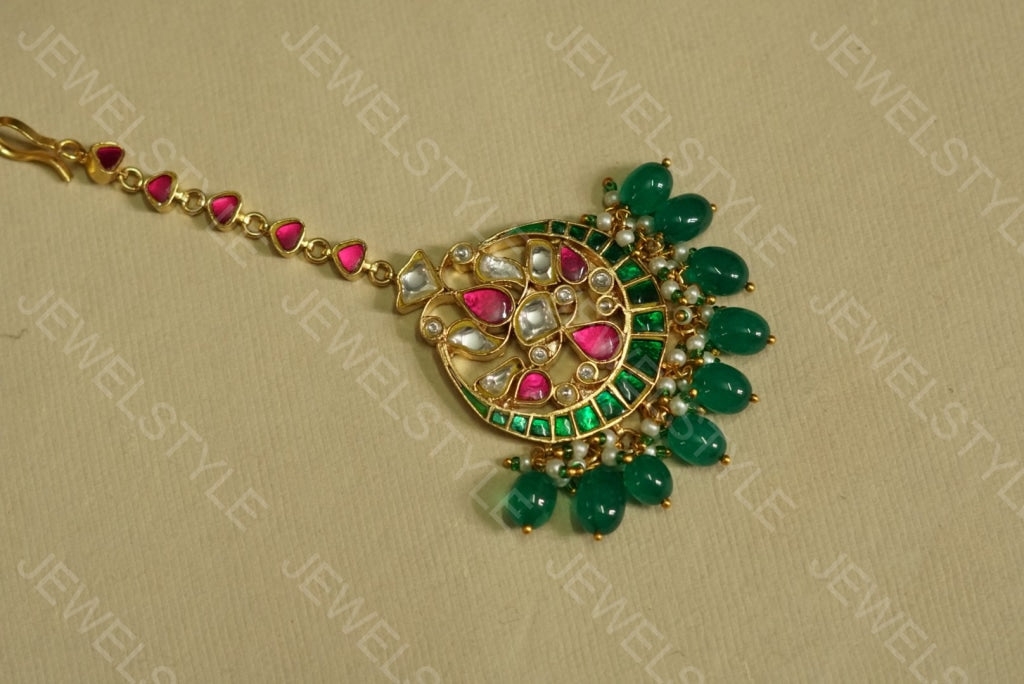 Kundan Maangtika(PREORDER) (5-90-c) - JEWELSTYLE
