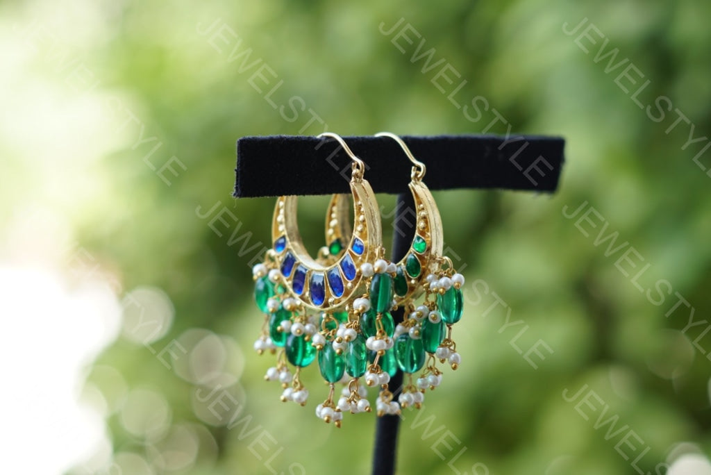 Kundan reversible bali (Preorder) 1-861 - JEWELSTYLE