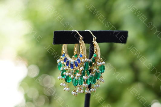Kundan reversible bali (Preorder) 1-861 - JEWELSTYLE
