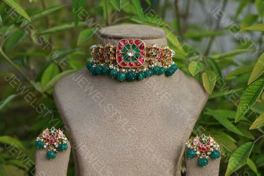 Kundan Choker set (4-2146)(PREORDER) - JEWELSTYLE