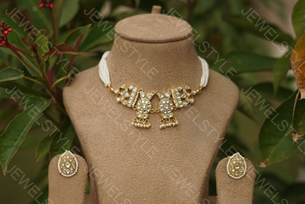 Kundan Necklace set( Preorder) 4-1014 - JEWELSTYLE