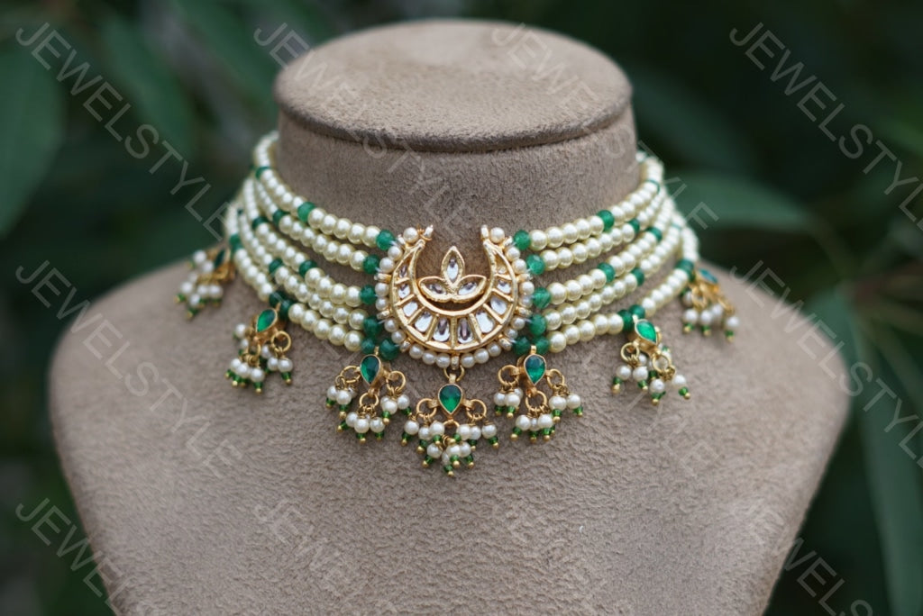 Kundan Choker(4-2704)(N) - JEWELSTYLE