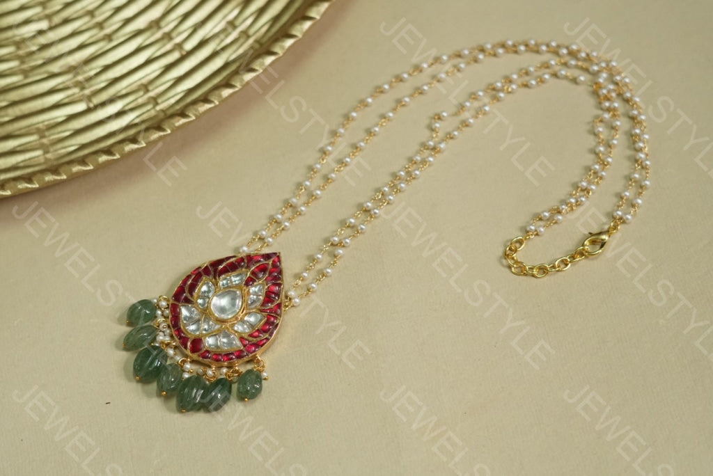 Kundan Pendant (4-1668)(Preorder) - JEWELSTYLE