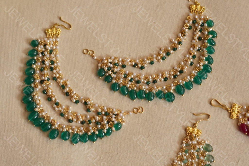 Beads Ear Chain (9-35)(already discounted) - JEWELSTYLE