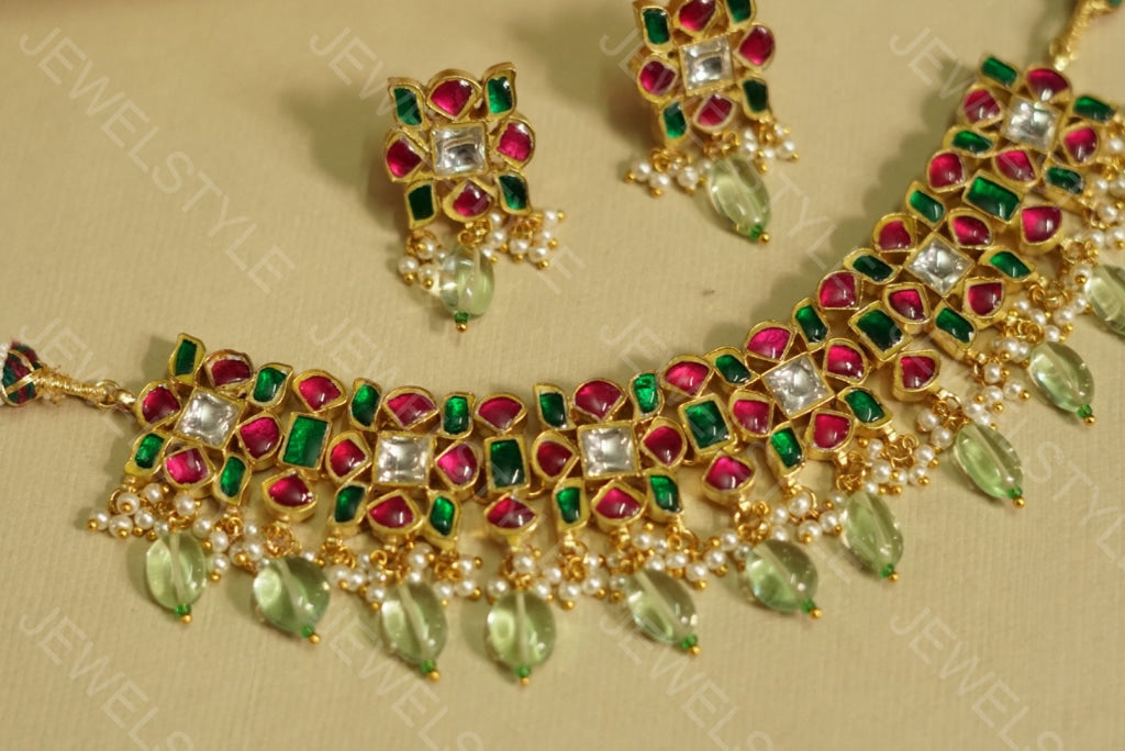 Kundan choker set(Preorder) 4-1271 - JEWELSTYLE