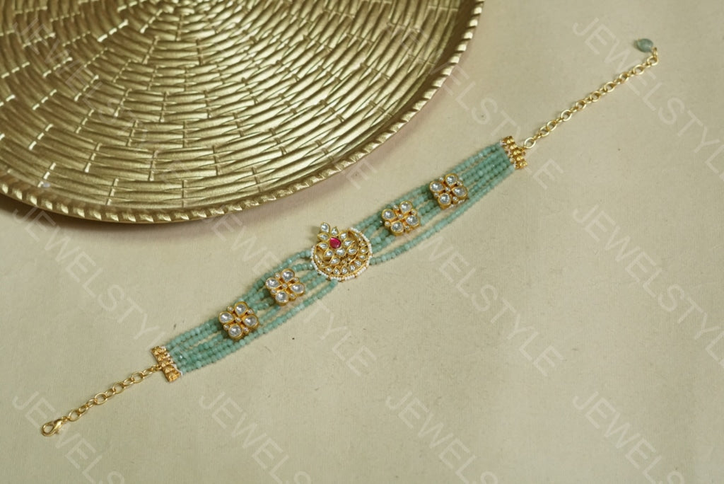Kundan Choker Necklace (4-3278)(preorder)