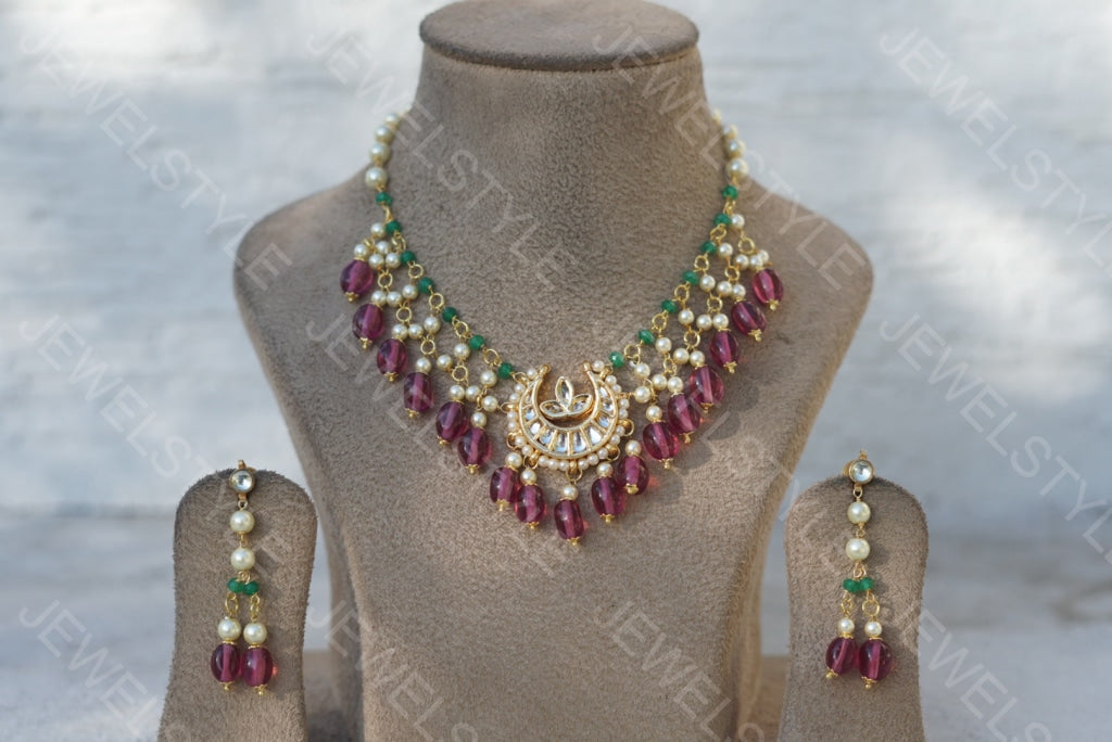 Beads necklace set(4-3235)(N) - JEWELSTYLE