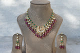 Beads necklace set(4-3235)(N)