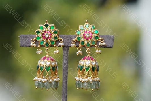 Kundan Earrings (1-1590) (PREORDER)