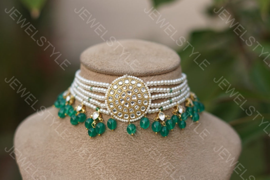 Kundan choker (Preorder) 4-1026 - JEWELSTYLE
