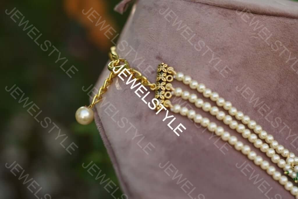 3 layer Beads Necklace set (4-1296) - JEWELSTYLE