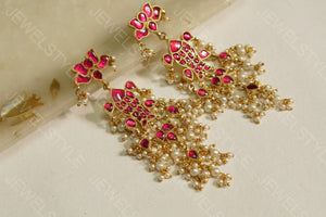 Kundan earrings(Preorder) 1-1098