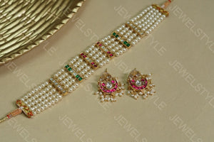 Kundan Choker set (4-1670)(PREORDER)