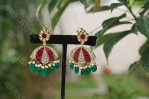 Kundan earrings (1-113)(OFFER PIECE)