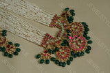 Kundan long pendant necklace set(PREORDER) 4-1370(R)