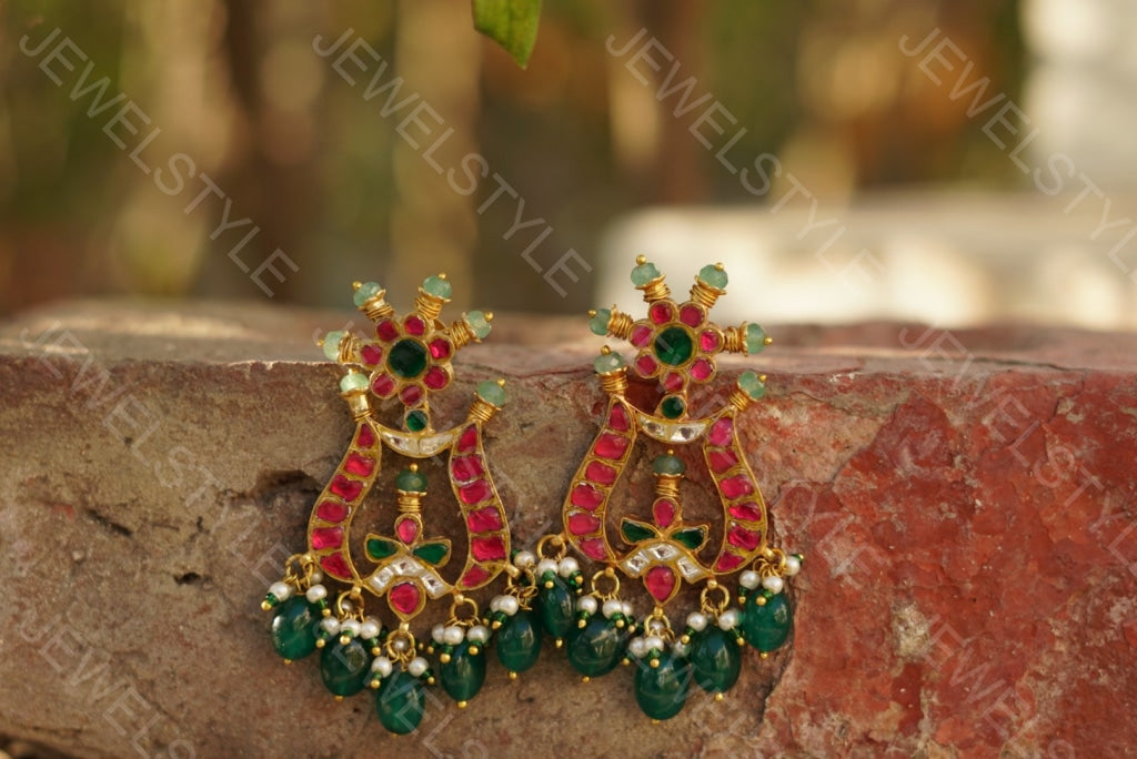 Kundan earrings(Preorder) 1-1030 - JEWELSTYLE