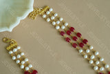 Red Beads Necklace (4-3761)(N)