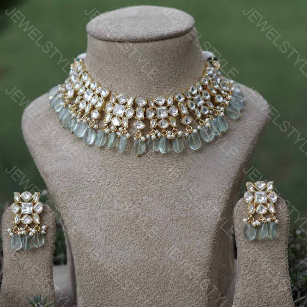 Kundan choker set(4-845)(R)(PREORDER) - JEWELSTYLE