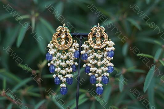 Kundan Earrings (1-1542) - JEWELSTYLE