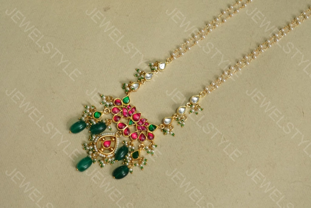 Kundan pendant Chain (4-2837)(PRE ORDER)(R)