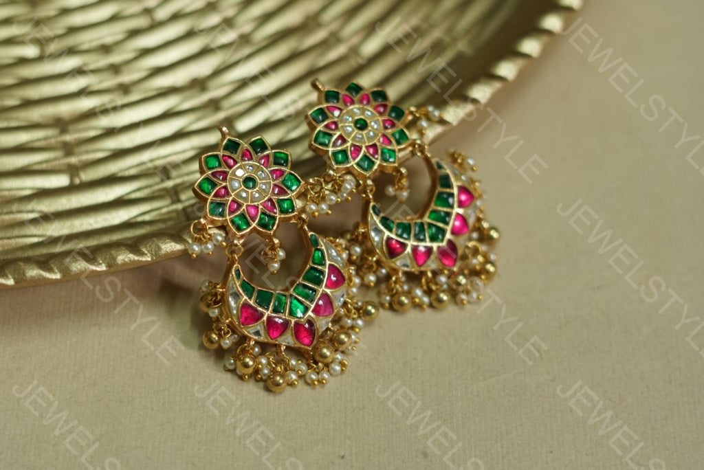 Kundan  Earrings(1-1466)(PREORDER)