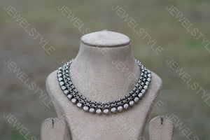 Oxidised necklace (4-5155)