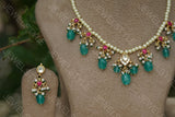 Kundan necklace set(Preorder) 4-1364
