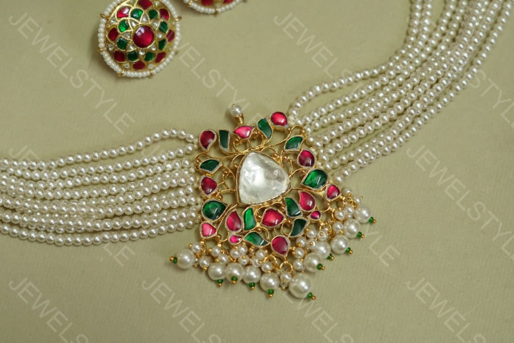 Kundan choker set (Preorder) 4-914 - JEWELSTYLE