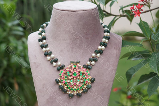 Kundan pendant(Preorder) 4-1382 - JEWELSTYLE