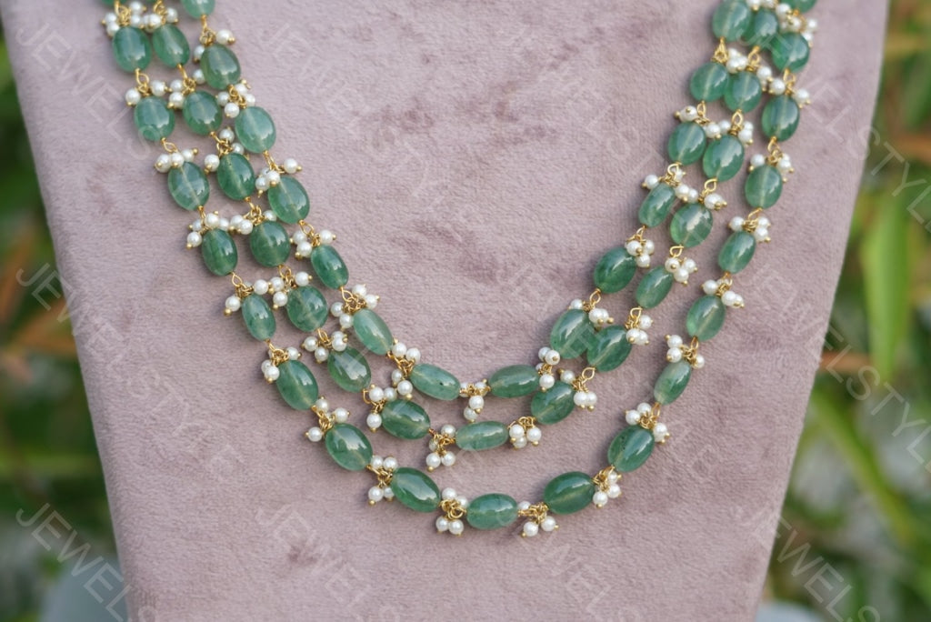Beads Necklace(4-1372)(N) - JEWELSTYLE