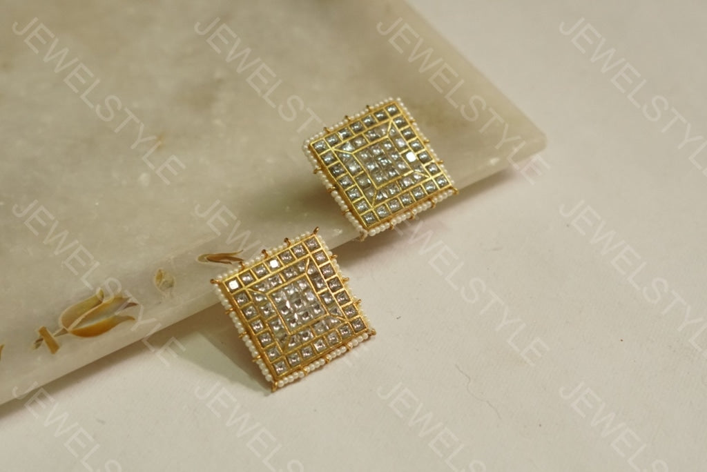 Kundan studs(PREORDER) 1-1114 - JEWELSTYLE