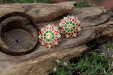 Multicolour Kundan studs(1-1107)(PREORDER)