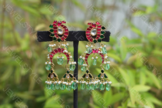 Kundan Earrings (1-1288)(Preorder)