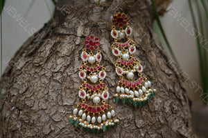 Kundan Earrings  (1-2626)(R)(PREORDER)