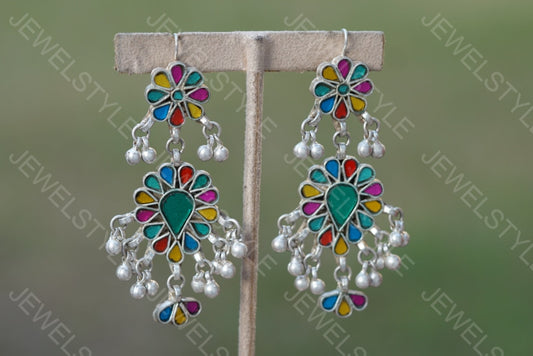 Oxidised Earring (1-2586)