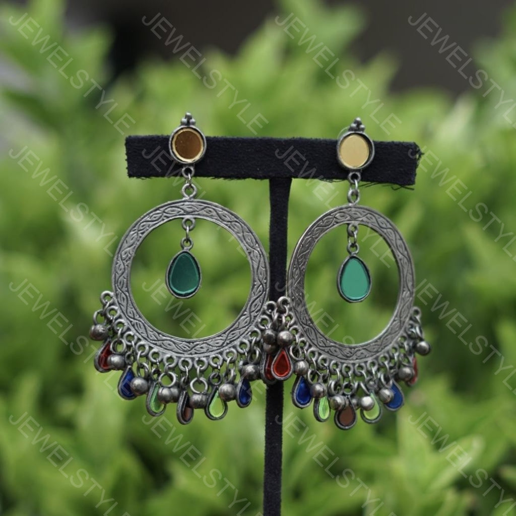 Oxidised earrings  (1-1244)(ON SALE) - JEWELSTYLE
