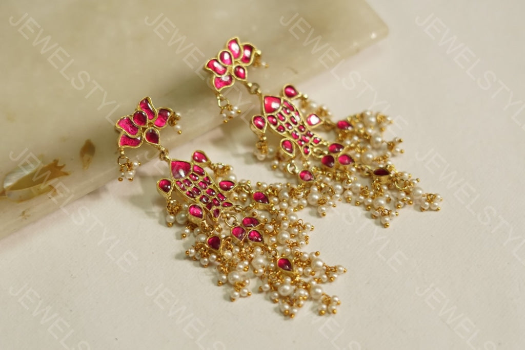 Kundan earrings(Preorder) 1-1098 - JEWELSTYLE