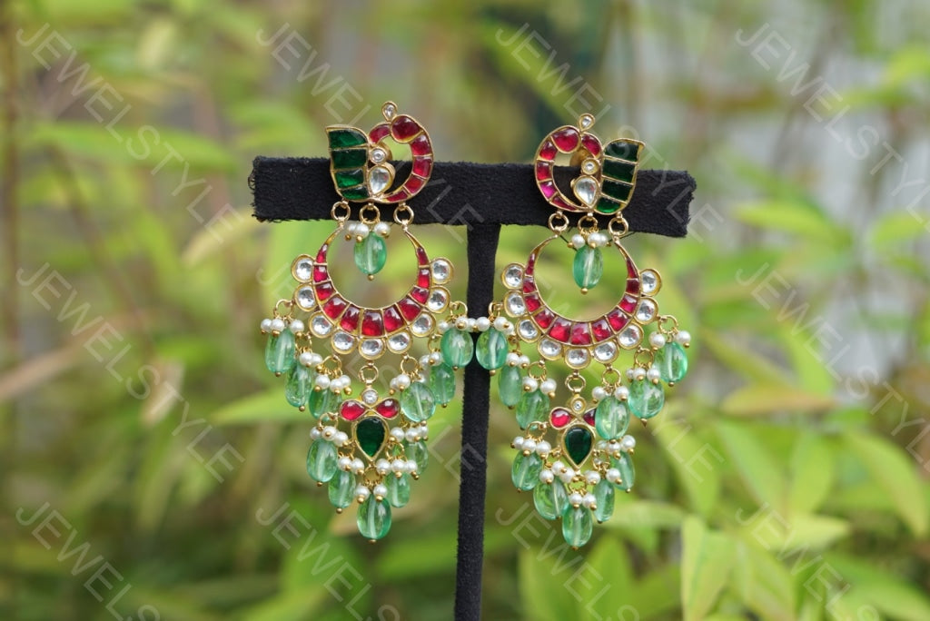 Kundan Earrings (1-1289)(Preorder)