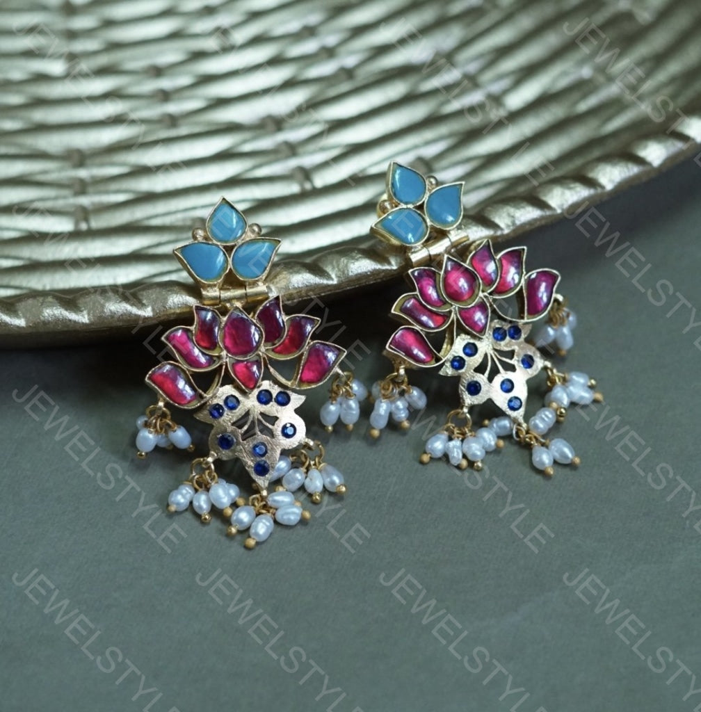 Kundan earrings(Preorder) 1-542 - JEWELSTYLE