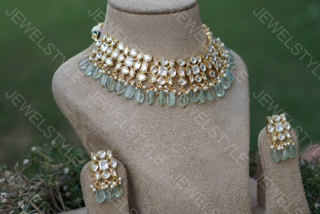 Kundan choker set(4-845)(R)(PREORDER) - JEWELSTYLE