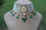 Pearl kundan Choker(Preorder) 4-818