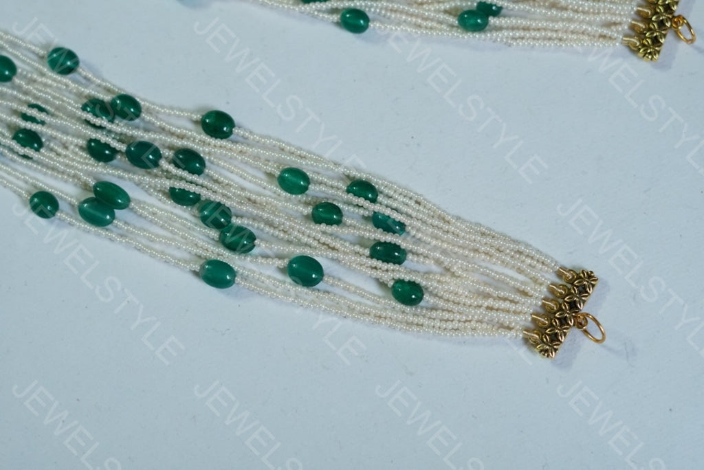Beads Necklace sides strands (4-1447)(N) - JEWELSTYLE